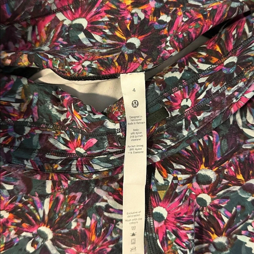 Lululemon Sz 4 Swift Speed High Rise Crop Workout Yoga Athletic Women’s Leggings